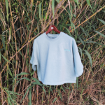 Sweatshirt (crop)de manga curta Senhora Aqua - Image 2