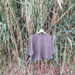 Sweatshirt (crop)de manga curta Senhora Caqui - Image 2