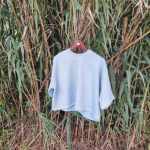 Sweatshirt (crop)de manga curta Senhora Aqua - Image 7