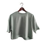 Sweatshirt (crop)de manga curta Senhora Aqua - Image 8