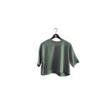 Sweatshirt (crop)de manga curta Senhora Aqua - Image 9
